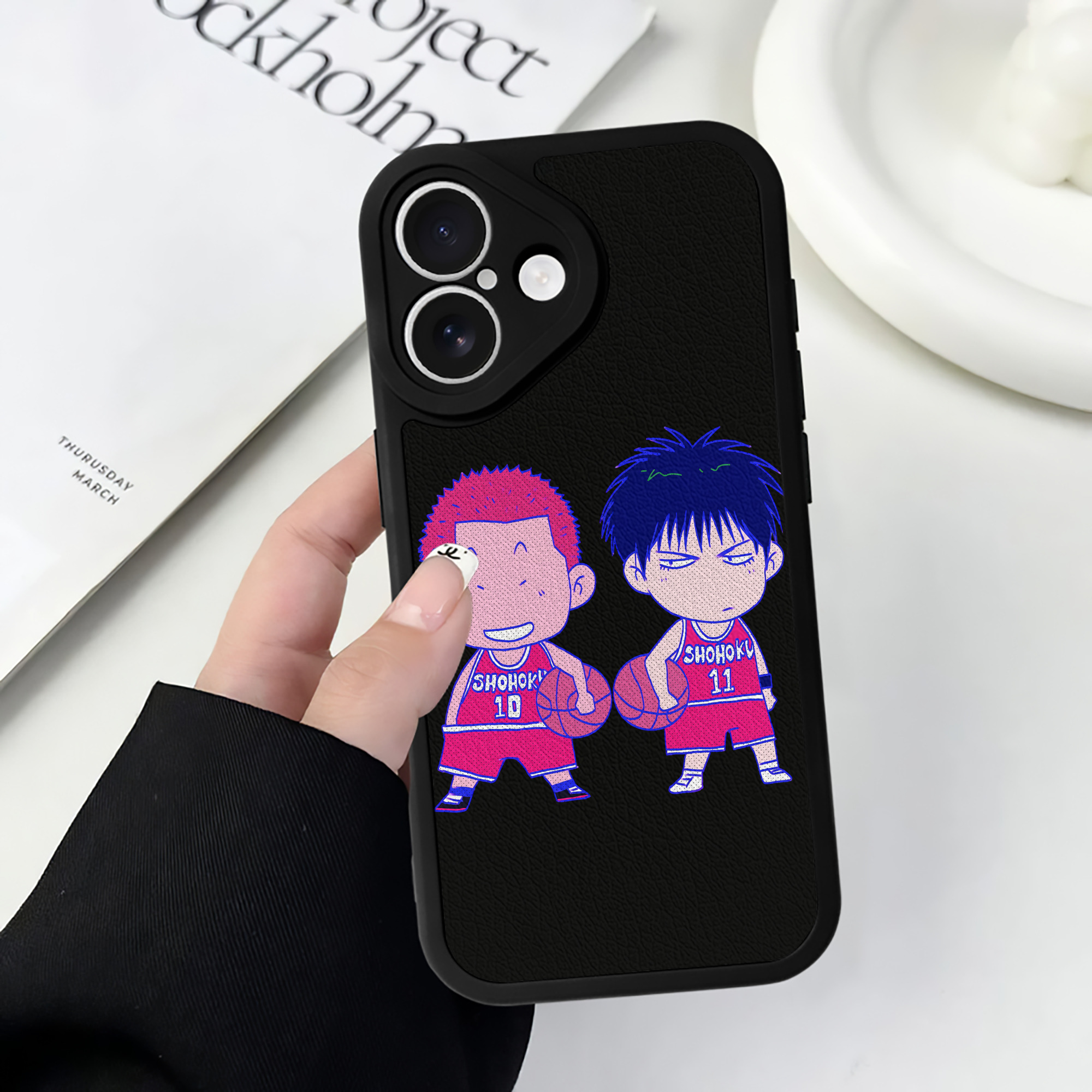 （画像用） SLAM DUNK／スラムダンク 【iPhone 16シリーズ対応】シリコンスマホケース（レザー調） 材質：シリコン